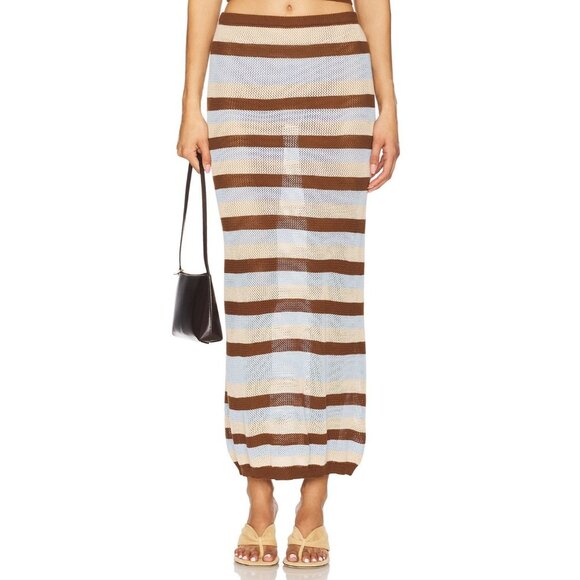 Seven Wonders Hazel Midi Skirt in Blue Multi - Picture 2 of 5